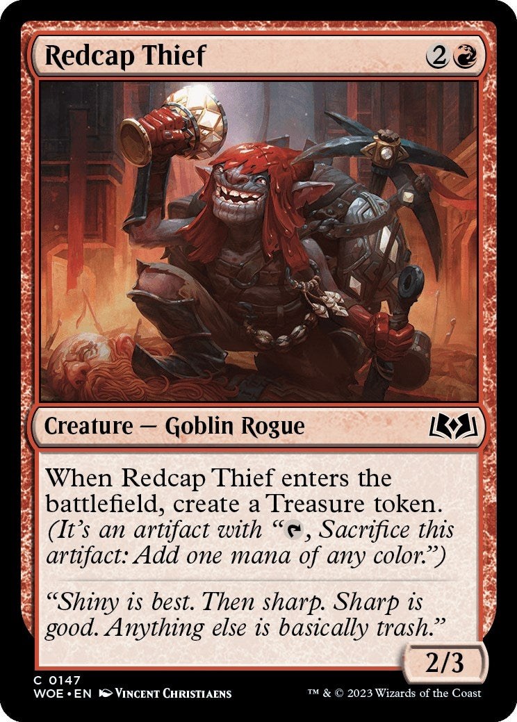 Image for Redcap Thief (Wilds of Eldraine) (147) - Magic: The Gathering