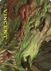 Image for Leaping Ambush Art Card (Gold-Stamped Signature) (Art Series: Wilds of Eldraine) (26) - Magic: The Gathering