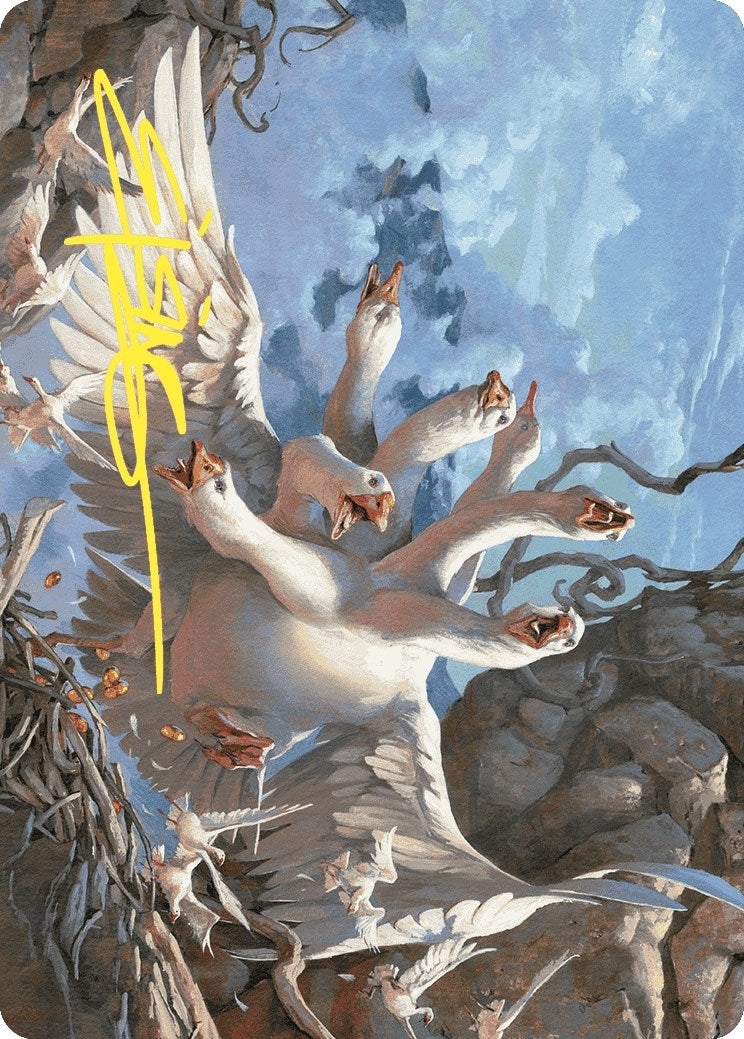 Image for The Goose Mother Art Card (Gold-Stamped Signature) (Art Series: Wilds of Eldraine) (29) - Magic: The Gathering