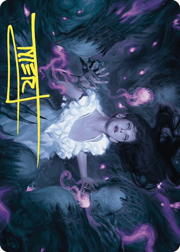 Image for Neva, Stalked by Nightmares Art Card (Gold-Stamped Signature) (Art Series: Wilds of Eldraine) (30) - Magic: The Gathering