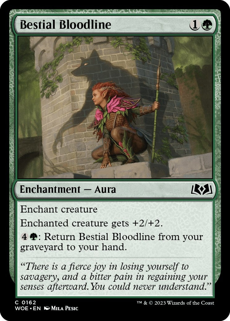 Image for Bestial Bloodline (Wilds of Eldraine) (162) - Magic: The Gathering