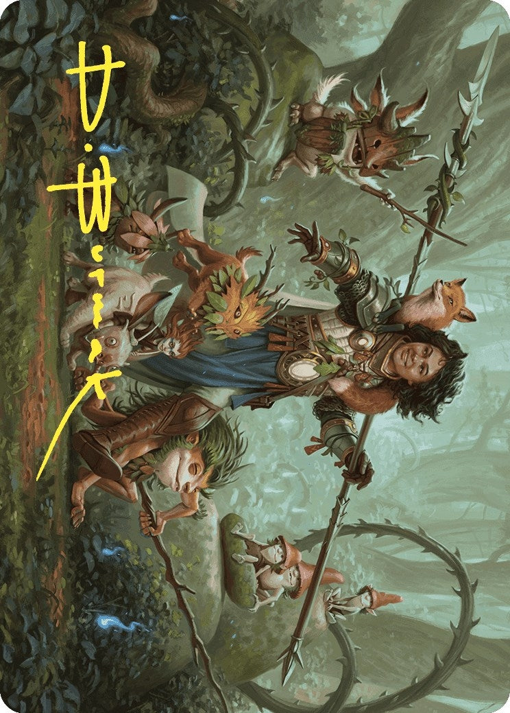 Image for Ellivere of the Wild Court Art Card (Gold-Stamped Signature) (Art Series: Wilds of Eldraine) (49) - Magic: The Gathering