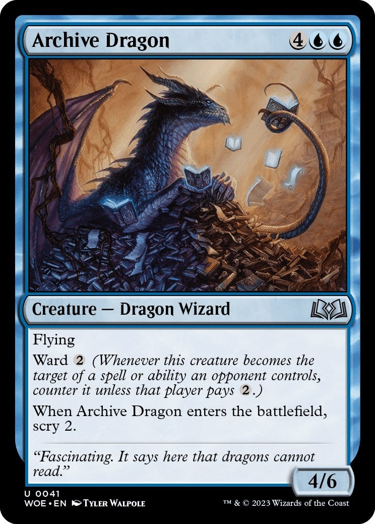 Image for Archive Dragon (Wilds of Eldraine) (41) - Magic: The Gathering