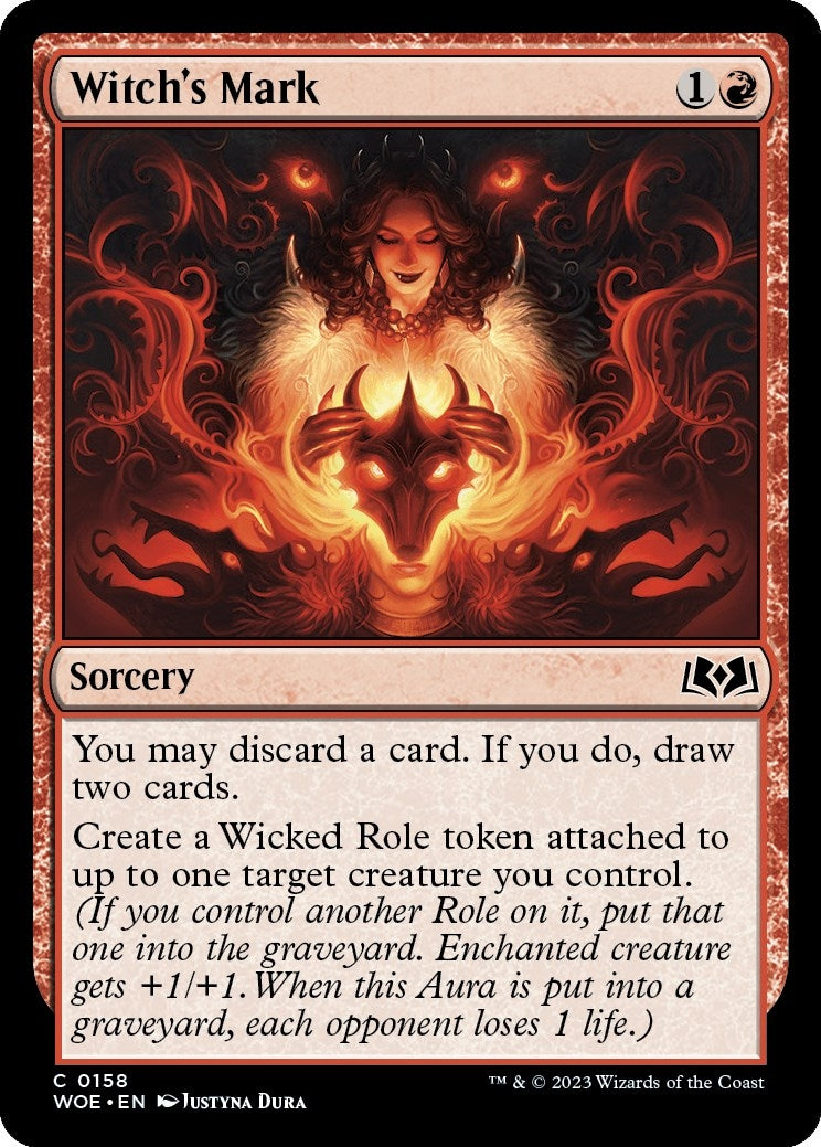 Image for Witch's Mark (Wilds of Eldraine) (158) - Magic: The Gathering