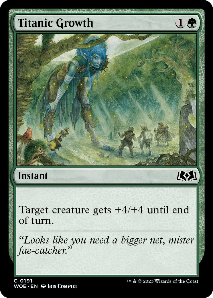 Image for Titanic Growth (Wilds of Eldraine) (191) - Magic: The Gathering