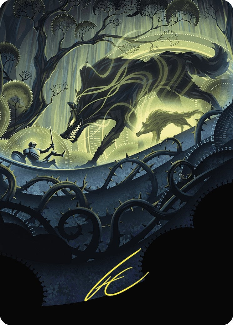 Image for Unnatural Growth Art Card (Gold-Stamped Signature) (Art Series: Wilds of Eldraine) (75) - Magic: The Gathering