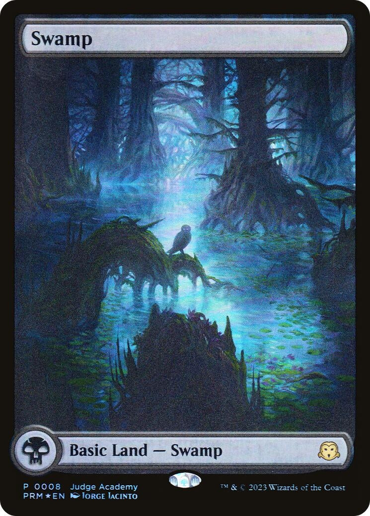 Image for Swamp - Full Art (0008) (Judge Promos) (8) - Magic: The Gathering