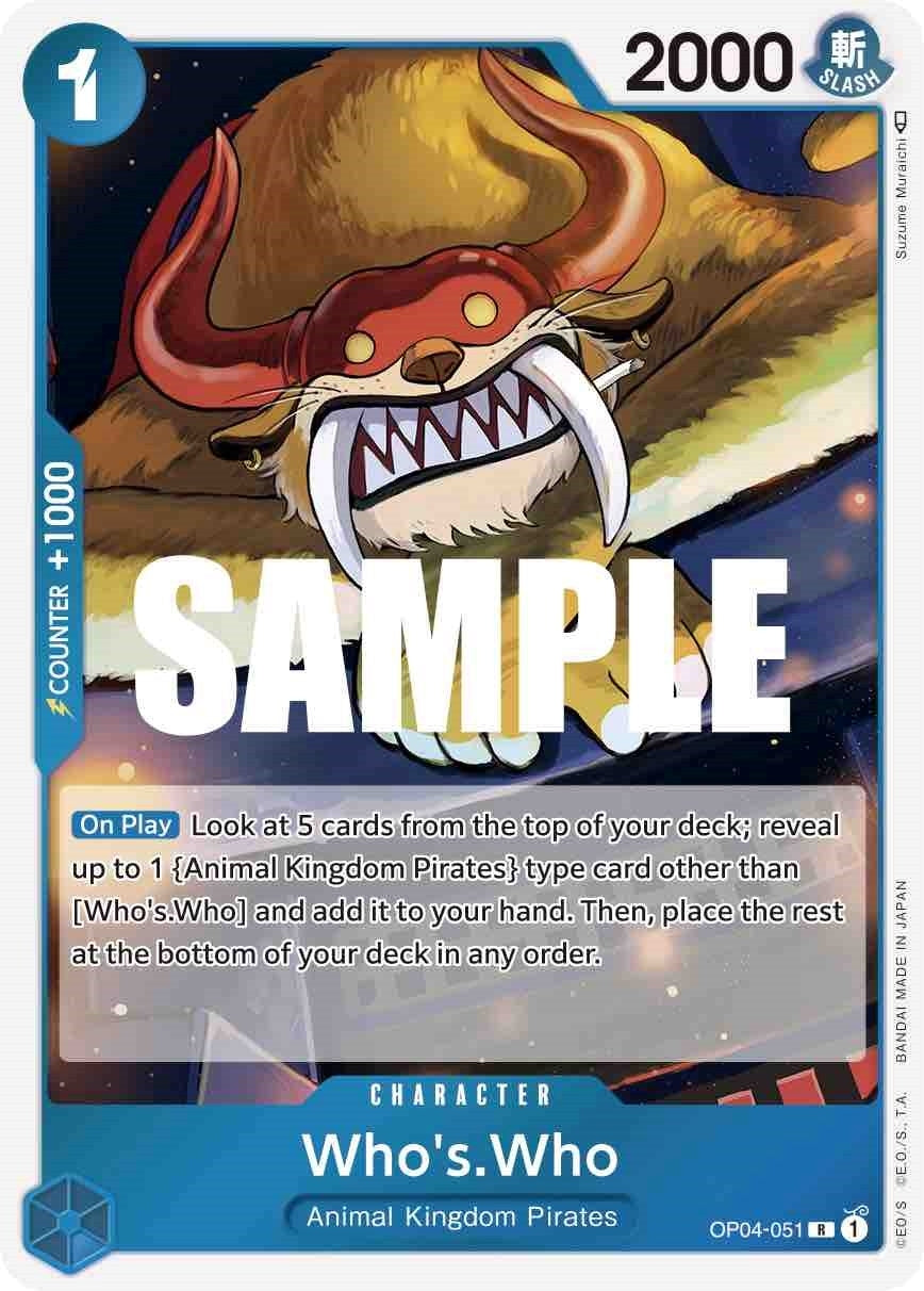 Image for Who's.Who (Kingdoms of Intrigue) (OP04-051) - One Piece Card Game