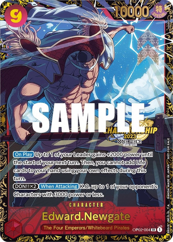 Image for Edward.Newgate (Championship 2023) (One Piece Promotion Cards) (OP02-004) - One Piece Card Game