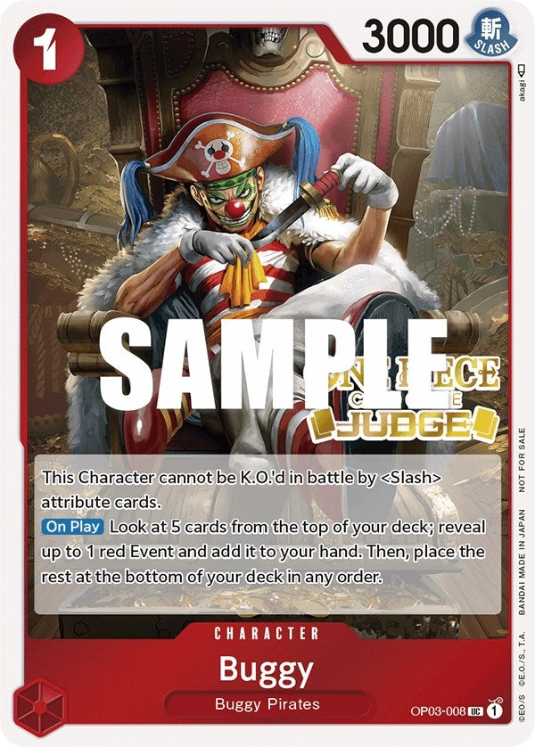 Image for Buggy (Judge Pack Vol. 2) (One Piece Promotion Cards) (OP03-008) - One Piece Card Game