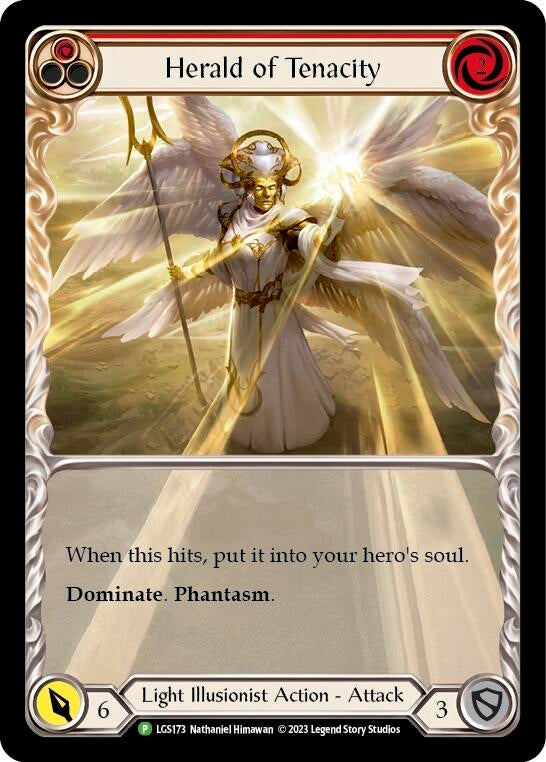 Image for Herald of Tenacity (Red) - LGS173 (Flesh and Blood: Promo Cards) (LGS173) - Flesh and Blood TCG