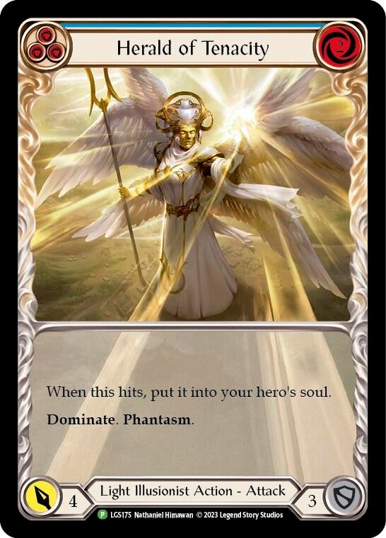 Image for Herald of Tenacity (Blue) - LGS175 (Flesh and Blood: Promo Cards) (LGS175) - Flesh and Blood TCG