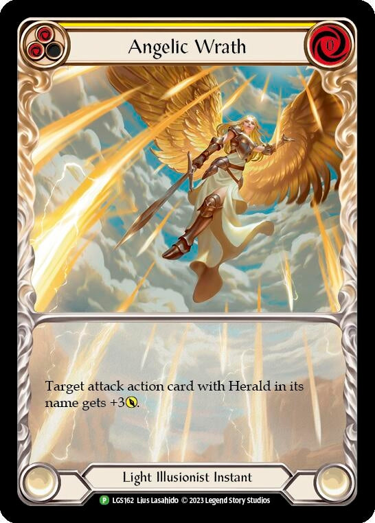 Image for Angelic Wrath (Yellow) - LGS162 (Flesh and Blood: Promo Cards) (LGS162) - Flesh and Blood TCG