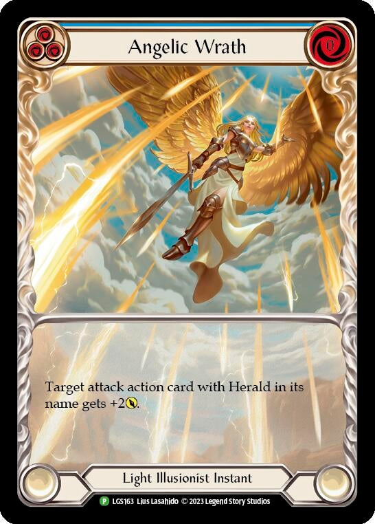 Image for Angelic Wrath (Blue) - LGS163 (Flesh and Blood: Promo Cards) (LGS163) - Flesh and Blood TCG