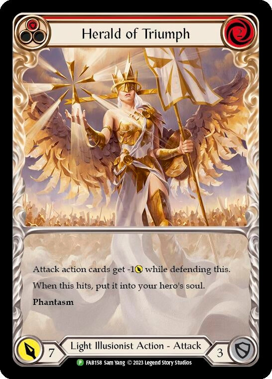 Image for Herald of Triumph (Red) - FAB158 (Flesh and Blood: Promo Cards) (FAB158) - Flesh and Blood TCG