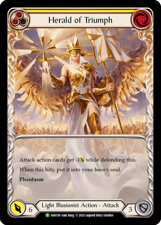Image for Herald of Triumph (Yellow) - FAB159 (Flesh and Blood: Promo Cards) (FAB159) - Flesh and Blood TCG