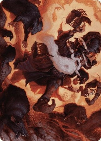 Image for Tattered Ratter Art Card (Art Series: Wilds of Eldraine) (20) - Magic: The Gathering
