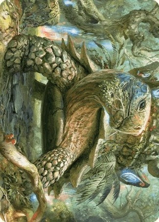 Image for Blossoming Tortoise Art Card (Art Series: Wilds of Eldraine) (24) - Magic: The Gathering