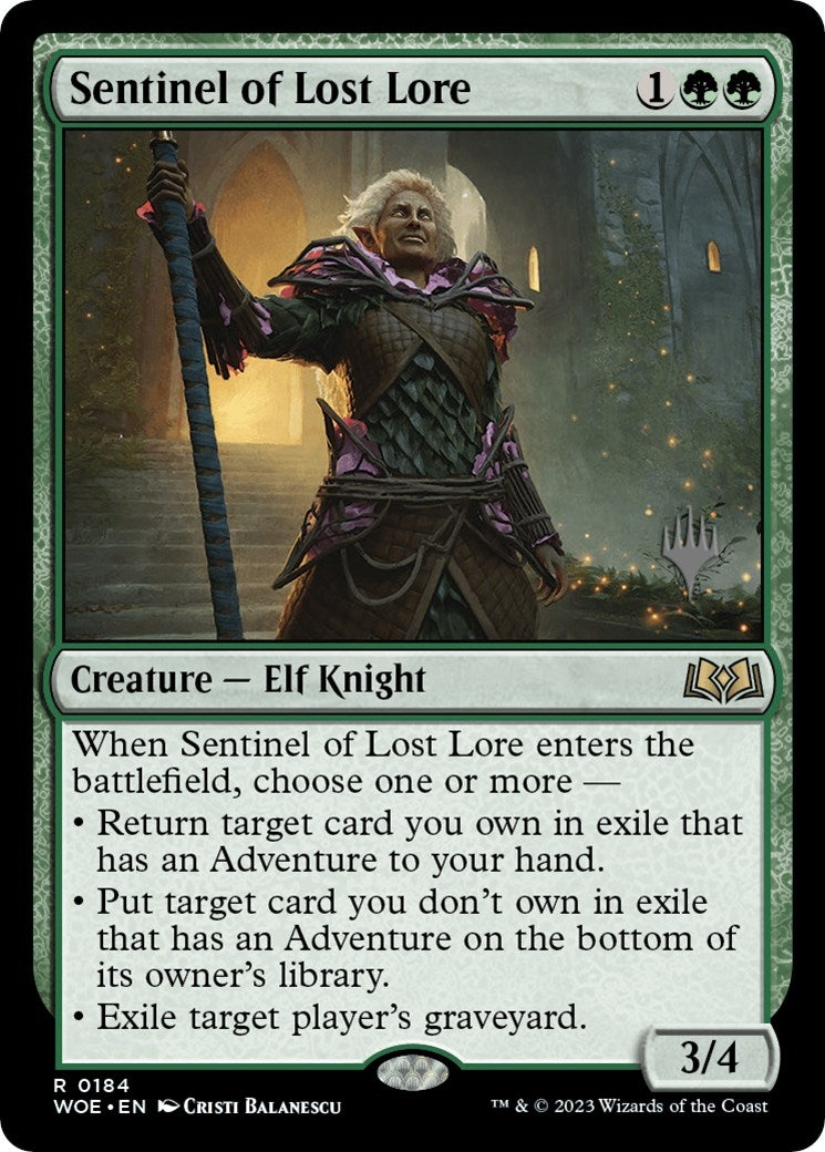 Image for Sentinel of Lost Lore (Promo Pack: Wilds of Eldraine) (184) - Magic: The Gathering