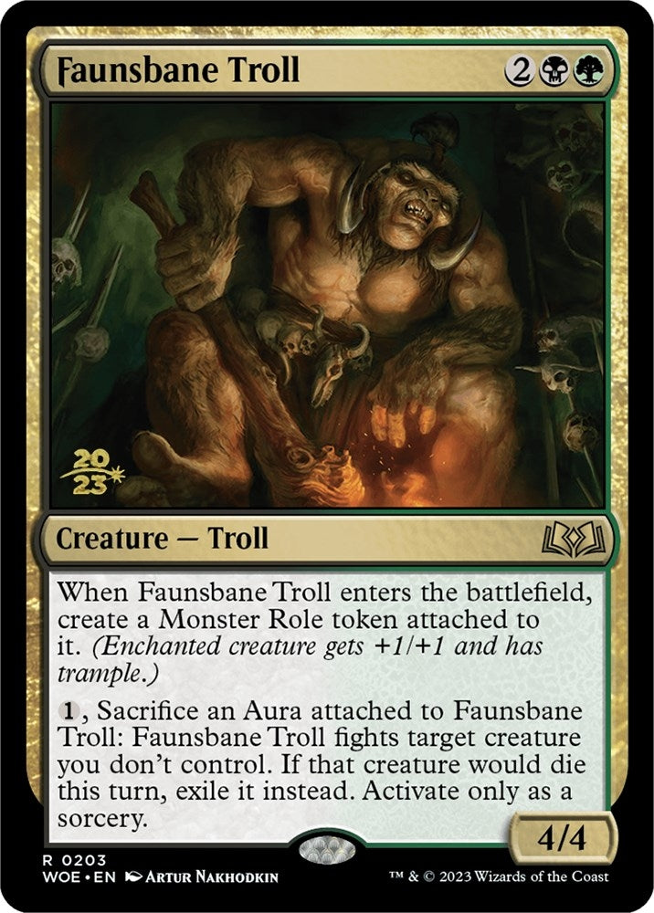 Image for Faunsbane Troll (Prerelease Cards) (203) - Magic: The Gathering