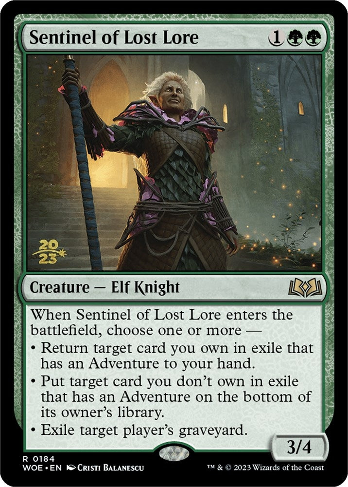 Image for Sentinel of Lost Lore (Prerelease Cards) (184) - Magic: The Gathering