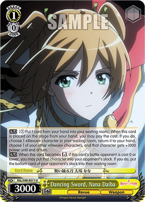 Image for Dancing Sword, Nana Daiba (Revue Starlight The Movie) (RSL/S98-E011 U) - Weiss Schwarz