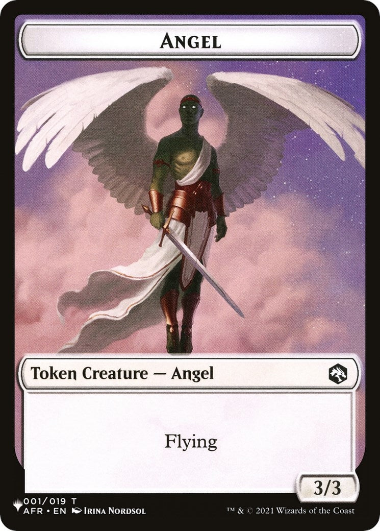 Image for Angel // Soldier Double-Sided Token (The List Reprints) (1 // 2) - Magic: The Gathering