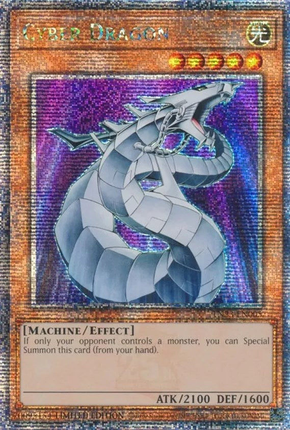 Image for Cyber Dragon (Quarter Century Secret Rare) (25th Anniversary Tin: Dueling Heroes) (TN23-EN005) - YuGiOh
