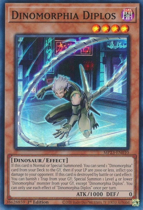 Image for Dinomorphia Diplos (25th Anniversary Tin: Dueling Heroes Mega Pack) (MP23-EN010) - YuGiOh