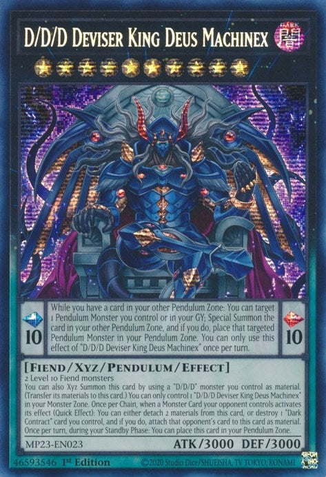 Image for D/D/D Deviser King Deus Machinex (25th Anniversary Tin: Dueling Heroes Mega Pack) (MP23-EN023) - YuGiOh