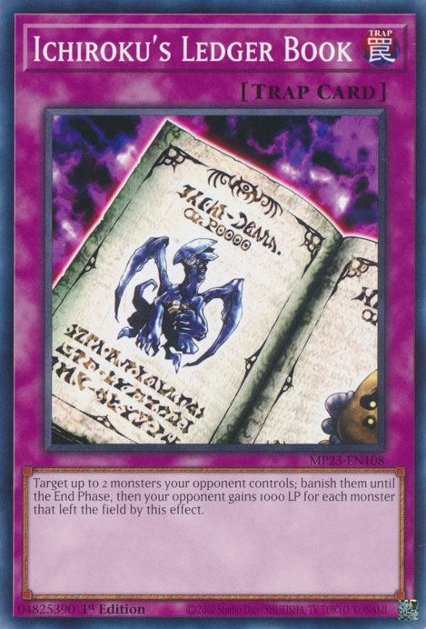 Image for Ichiroku's Ledger Book (25th Anniversary Tin: Dueling Heroes Mega Pack) (MP23-EN108) - YuGiOh