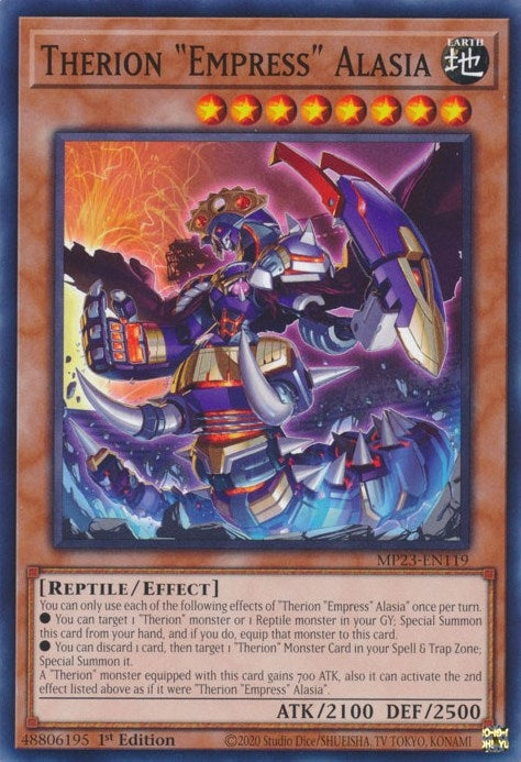 Image for Therion "Empress" Alasia (25th Anniversary Tin: Dueling Heroes Mega Pack) (MP23-EN119) - YuGiOh