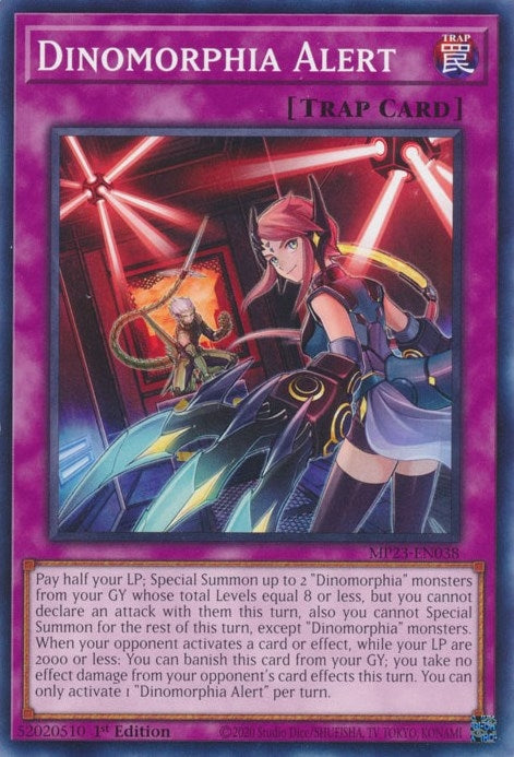 Image for Dinomorphia Alert (25th Anniversary Tin: Dueling Heroes Mega Pack) (MP23-EN038) - YuGiOh