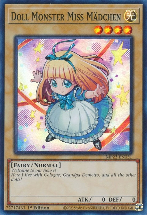 Image for Doll Monster Miss Madchen (25th Anniversary Tin: Dueling Heroes Mega Pack) (MP23-EN051) - YuGiOh