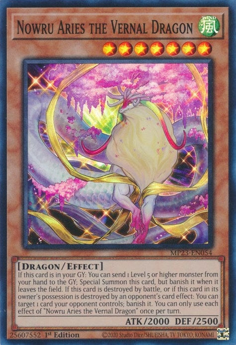 Image for Nowru Aries the Vernal Dragon (25th Anniversary Tin: Dueling Heroes Mega Pack) (MP23-EN054) - YuGiOh