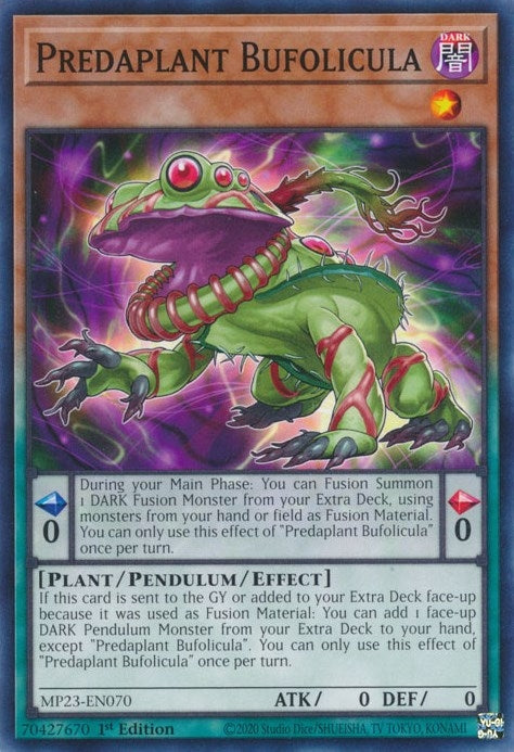 Image for Predaplant Bufolicula (25th Anniversary Tin: Dueling Heroes Mega Pack) (MP23-EN070) - YuGiOh