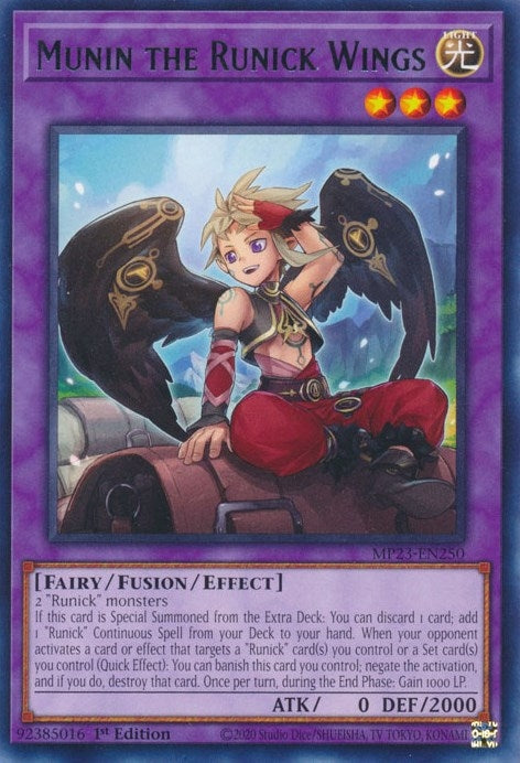Image for Munin the Runick Wings (25th Anniversary Tin: Dueling Heroes Mega Pack) (MP23-EN250) - YuGiOh