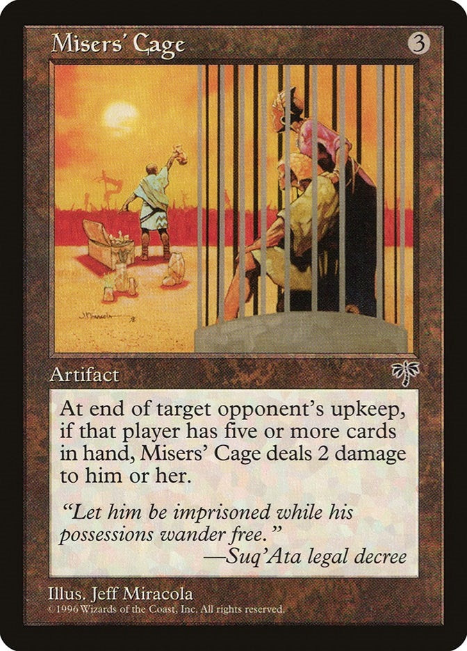 Image for Misers' Cage (Mirage) - Magic: The Gathering