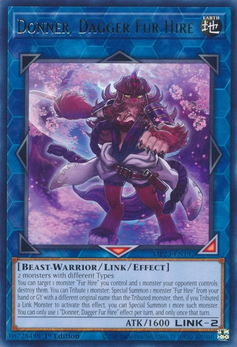 Image for Donner, Dagger Fur Hire (25th Anniversary Tin: Dueling Heroes Mega Pack) (MP23-EN192) - YuGiOh
