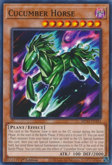 Image for Cucumber Horse (25th Anniversary Tin: Dueling Heroes Mega Pack) (MP23-EN183) - YuGiOh