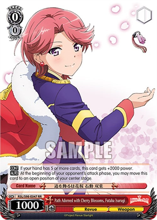 Image for Path Adorned with Cherry Blossoms, Futaba Isurugi (Revue Starlight The Movie) (RSL/S98-E047 RR) - Weiss Schwarz