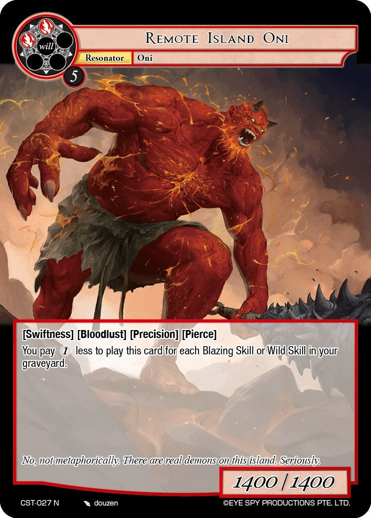 Image for Remote Island Oni (Clash of the Star Trees) (CST-027 N) - Force of Will