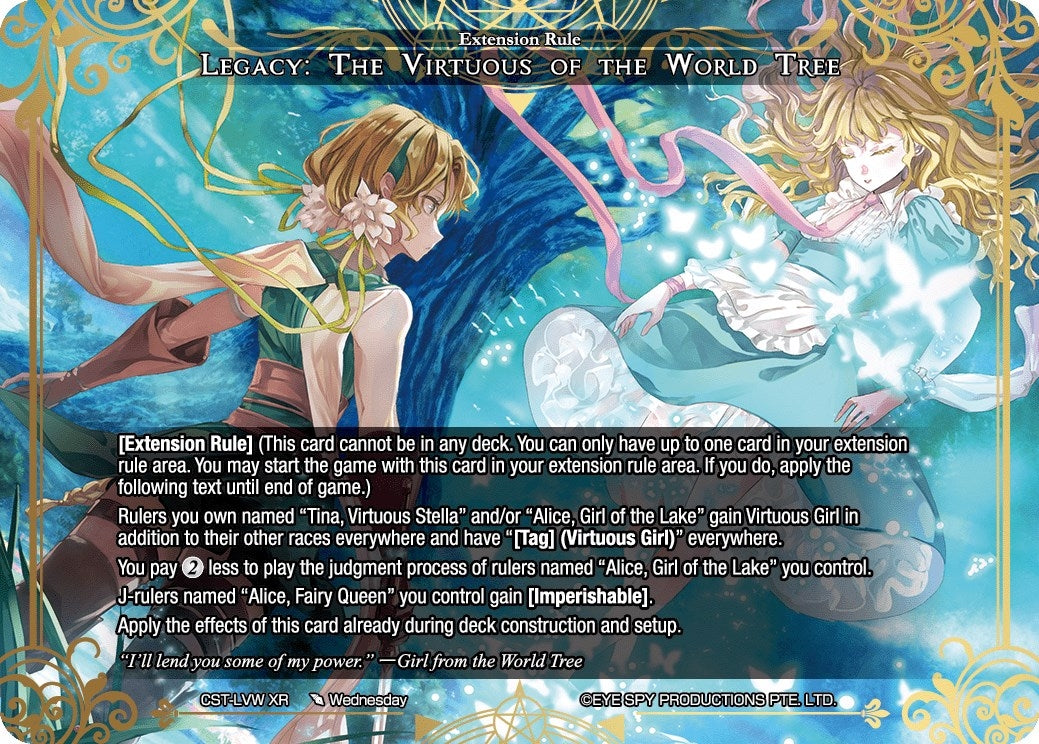 Image for Legacy: The Virtuous of the World Tree (Clash of the Star Trees) (CST-LVW-XR) - Force of Will