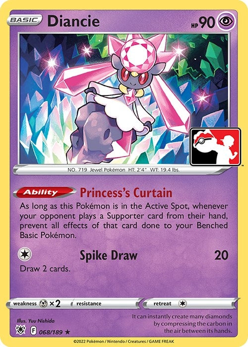Image for Diancie (Prize Pack Series Cards) (068/189) - Pokemon