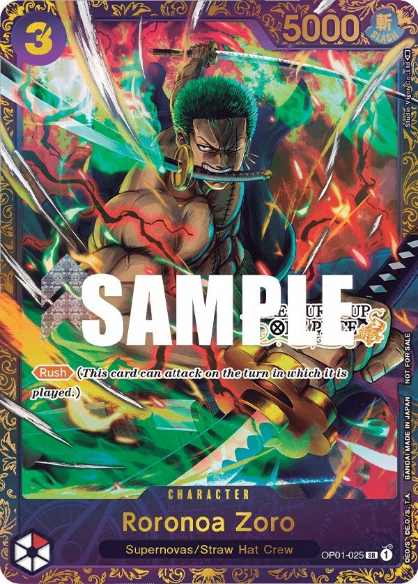 Image for Roronoa Zoro - OP01-025 (Treasure Cup) (One Piece Promotion Cards) (OP01-025) - One Piece Card Game