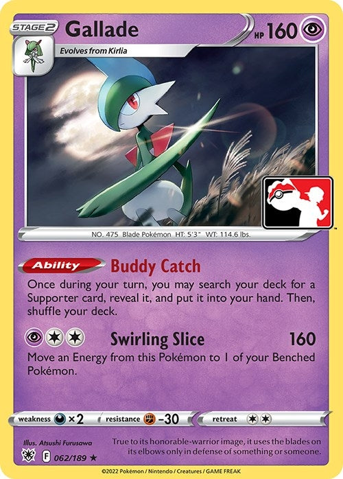 Image for Gallade (Prize Pack Series Cards) (062/189) - Pokemon
