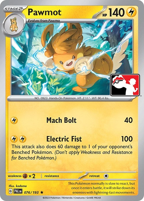 Image for Pawmot (Prize Pack Series Cards) (076/198) - Pokemon