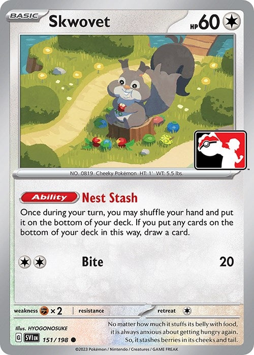 Image for Skwovet (Prize Pack Series Cards) (151/198) - Pokemon