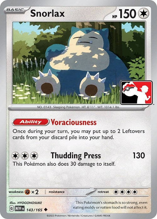 Image for Snorlax (Prize Pack Series Cards) (143) - Pokemon