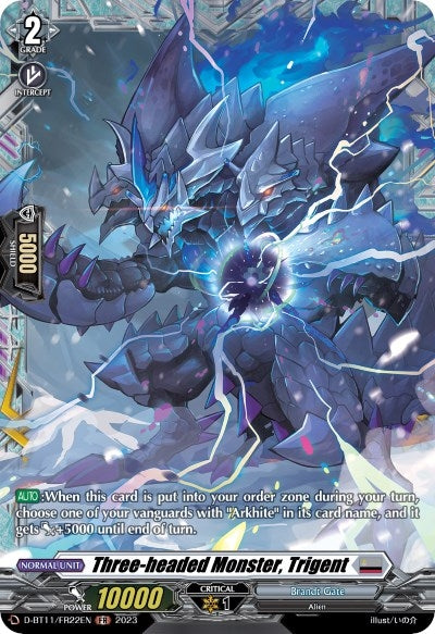 Image for Three-headed Monster, Trigent (FR) (D-BT11: Clash of the Heroes) (D-BT11/FR22EN) - Cardfight Vanguard